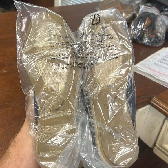 J Crew Made-in-Spain T-strap espadrille flats in canvas CJ762 - Picture 5 of 5